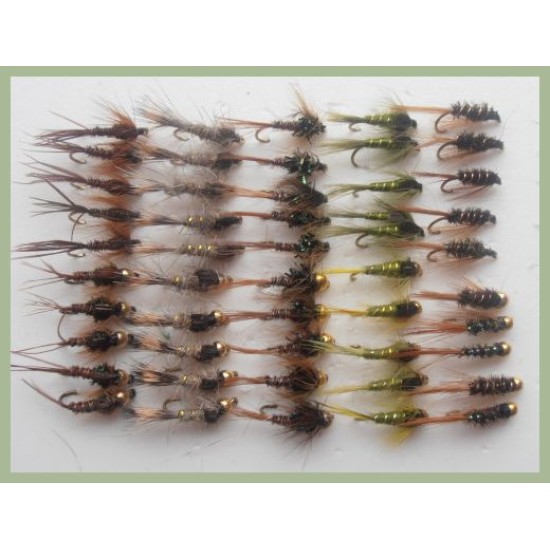 Nymphs trout flies summer fly fishing mixed pack Troutflies UK